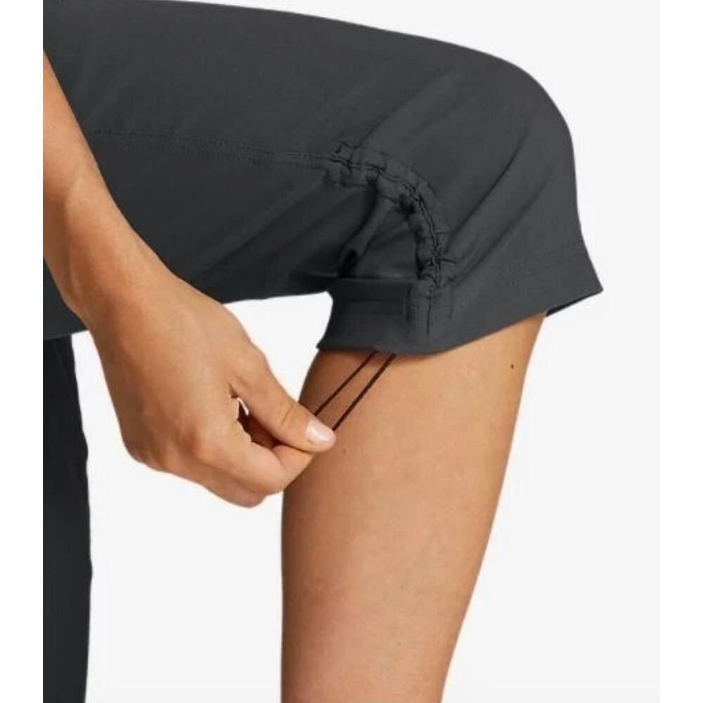 Eddie Bauer First Ascent Guide Pro Hiking Capris Womens 6 Black Cinch Hem - Picture 5 of 16